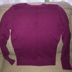 Talbots pink cable knit sweater